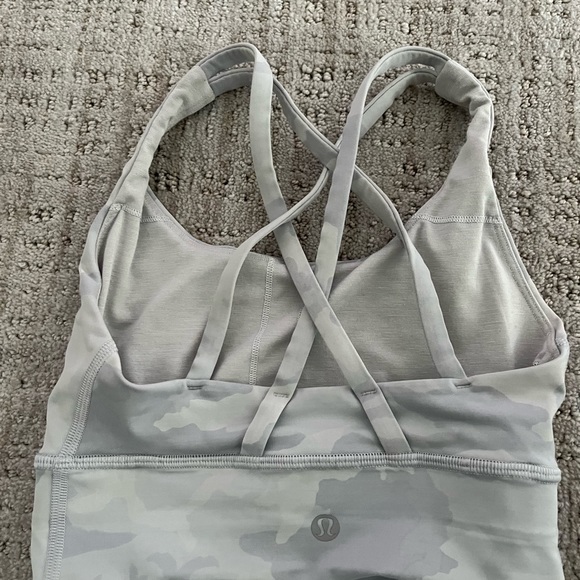 lululemon athletica Tops - Lululemon grey and white camo bra